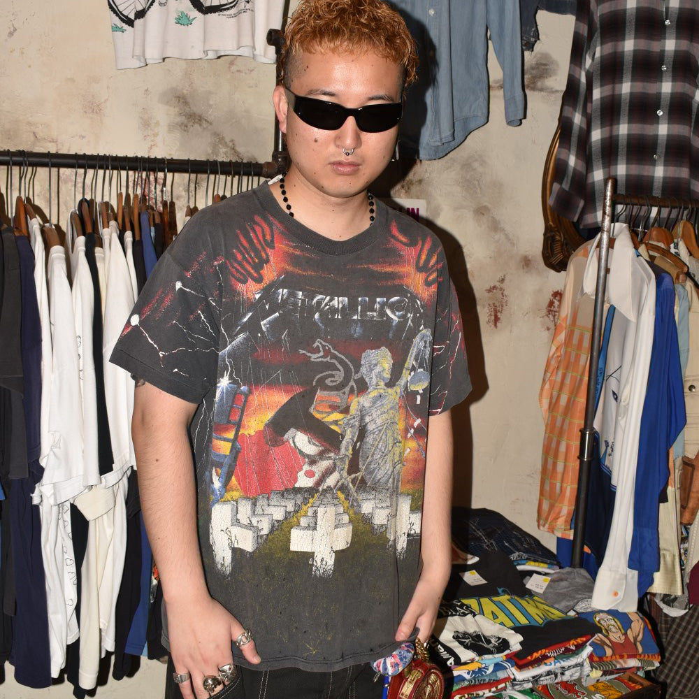 90's Metallica AOP ヘヴィメタル ロックTシャツ 260714HFK2