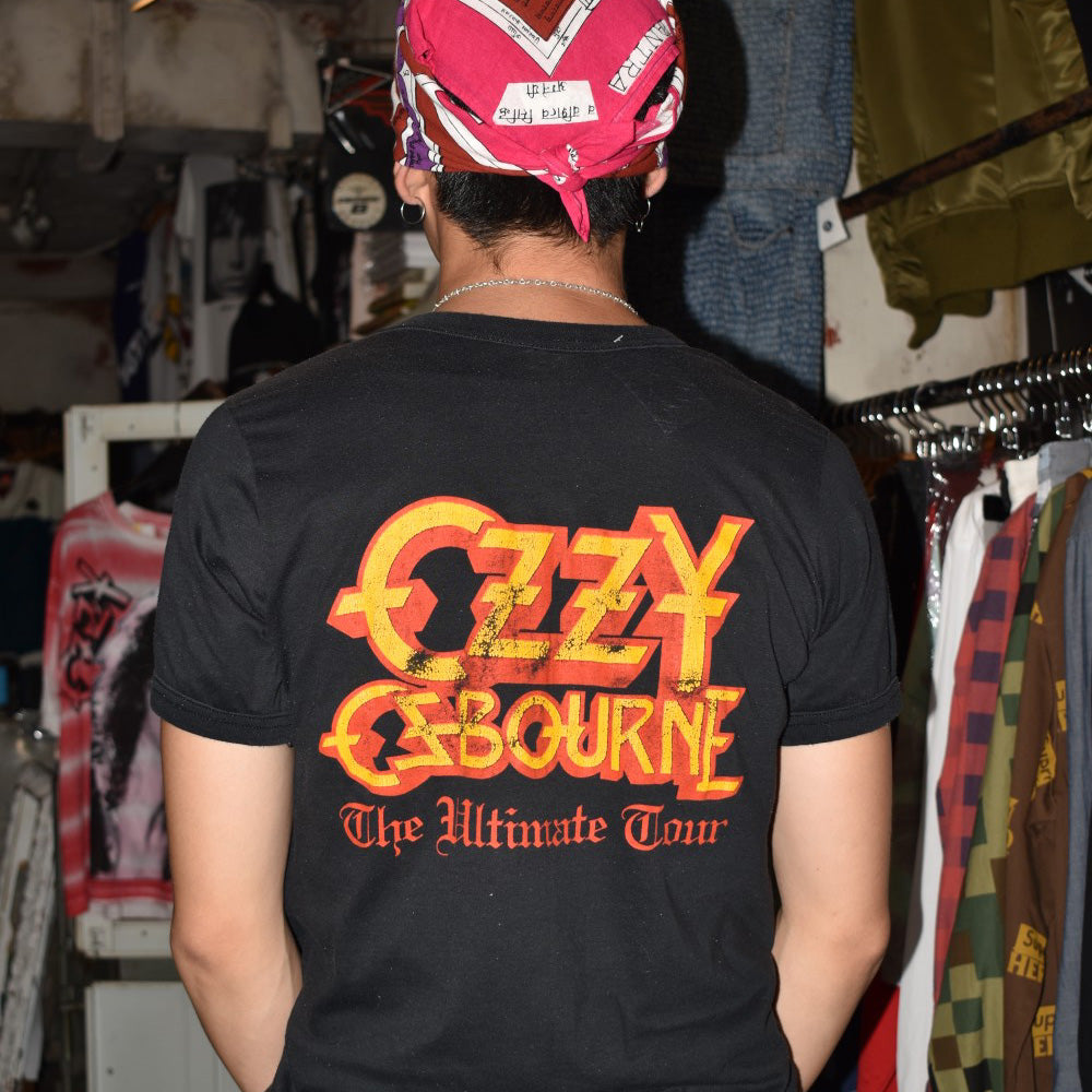 80's Ozzy Osbourne "THE ULTIMATE TOUR" ヘヴィメタル ロックTシャツ 260825H