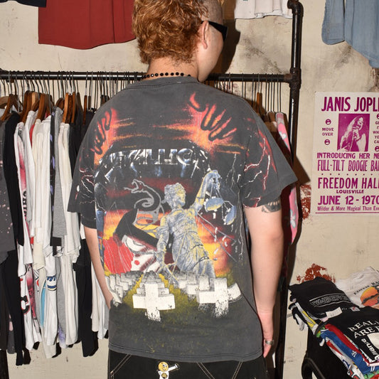 90's Metallica AOP ヘヴィメタル ロックTシャツ 260714HFK2