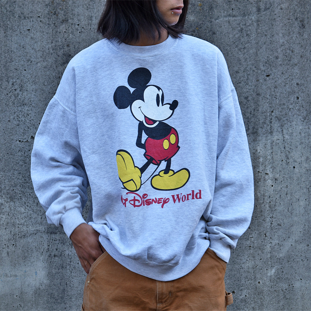 90's Disney “Mickey” クルーネック スウェット USA製 231024