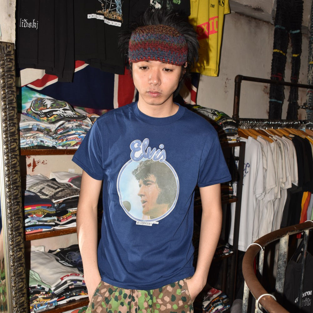 70's N.O.S. Elvis Presley "IN CONCERT" フォトプリントTシャツ 260616H