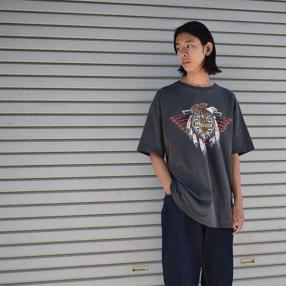 90’s Harley-Davidson イーグル 両面プリント Tシャツ 230919