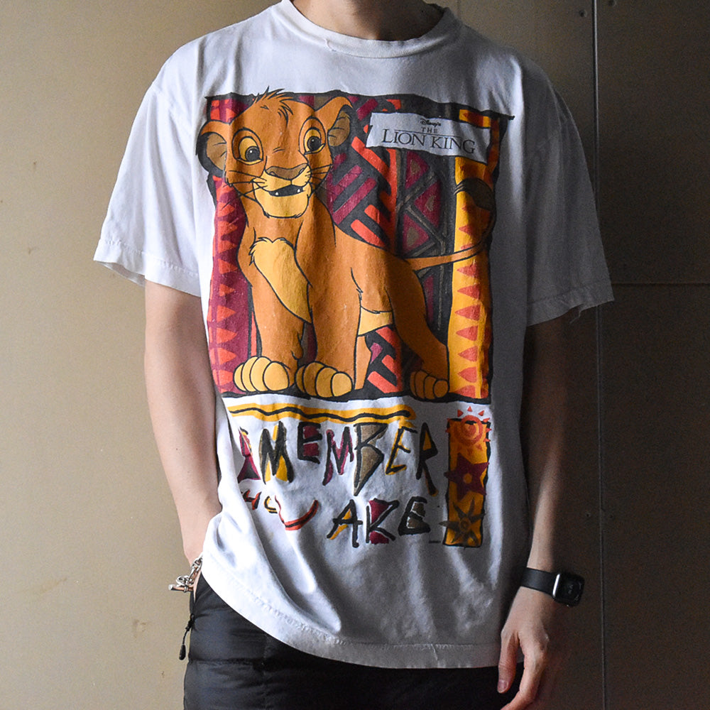 90's Disney / Lion King "Remember Who You Are" シンバ Tシャツ 240225H