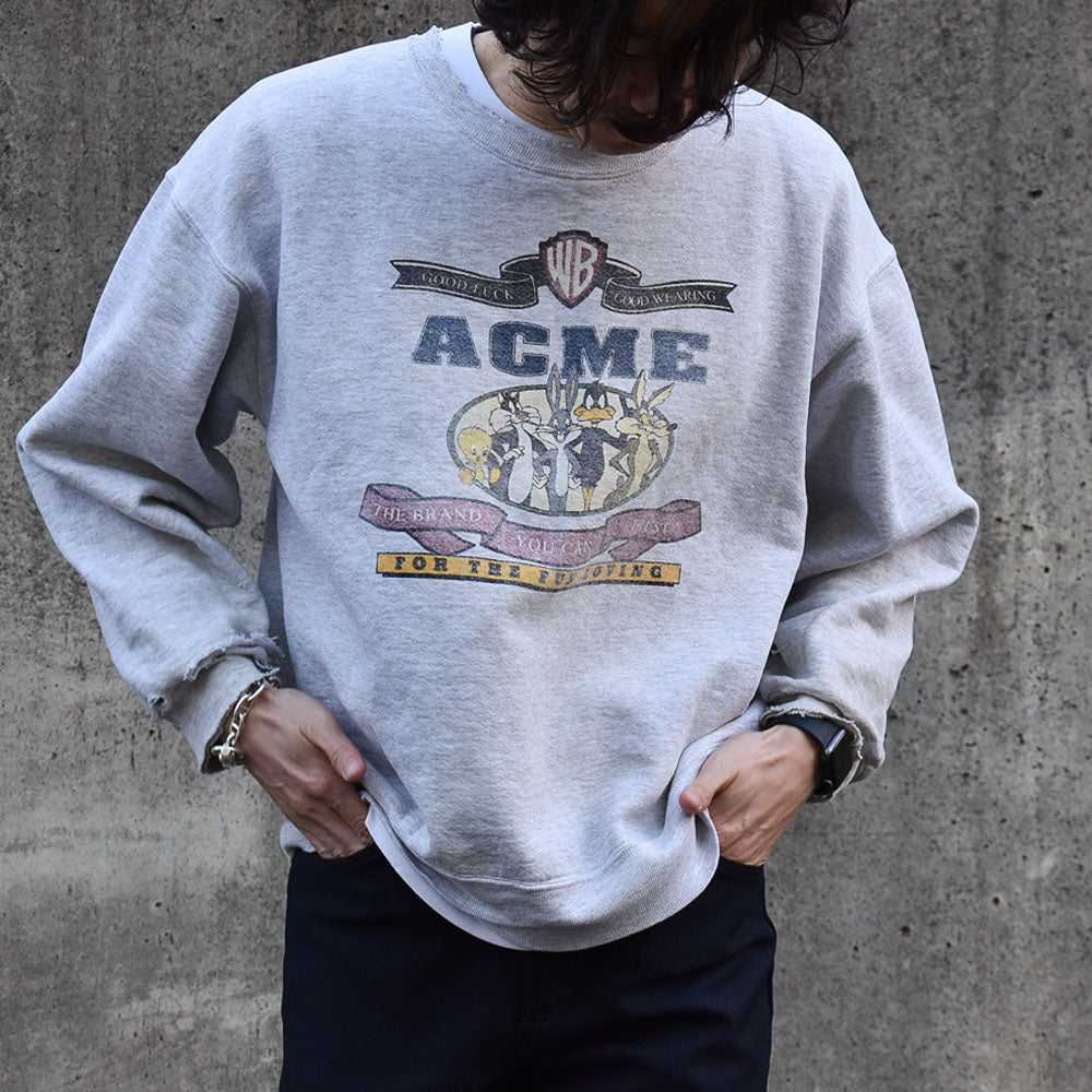 90’s Looney Tunes “ACME” スウェット 雰囲気◎ 240312