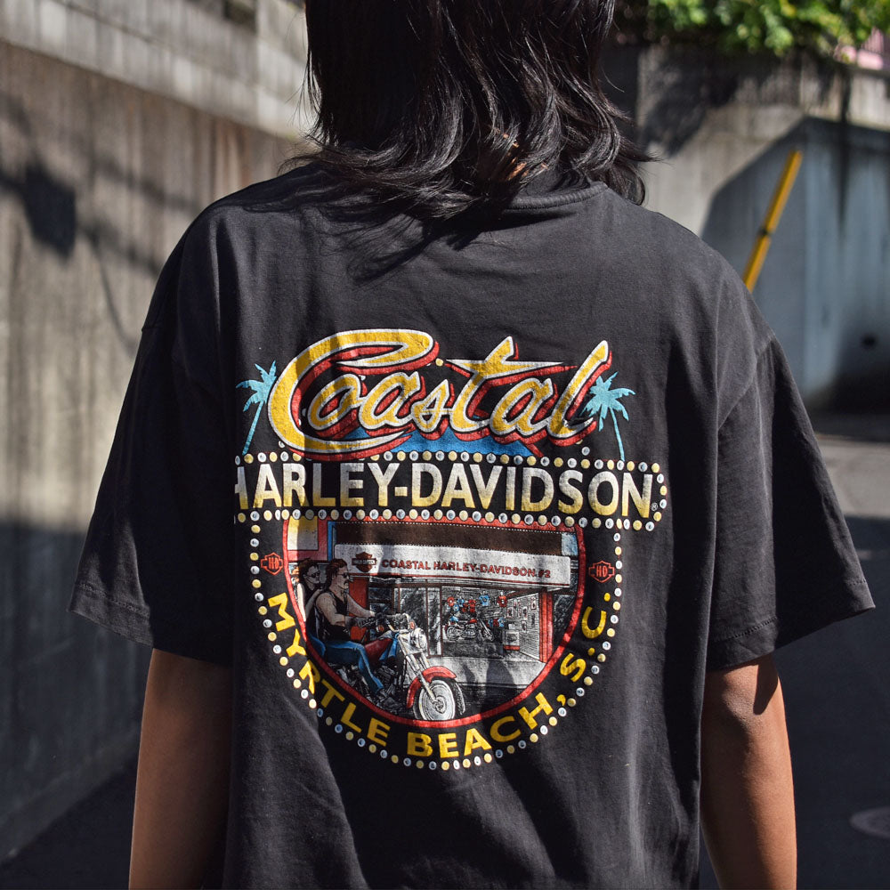 90's Harley-Davidson/ハーレーダビッドソン “Coastal” Tシャツ 230427