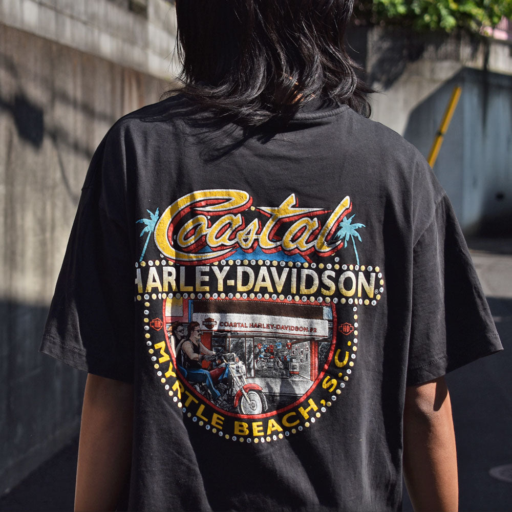 90’s　Harley-Davidson/ハーレーダビッドソン “Coastal” Tシャツ　230427