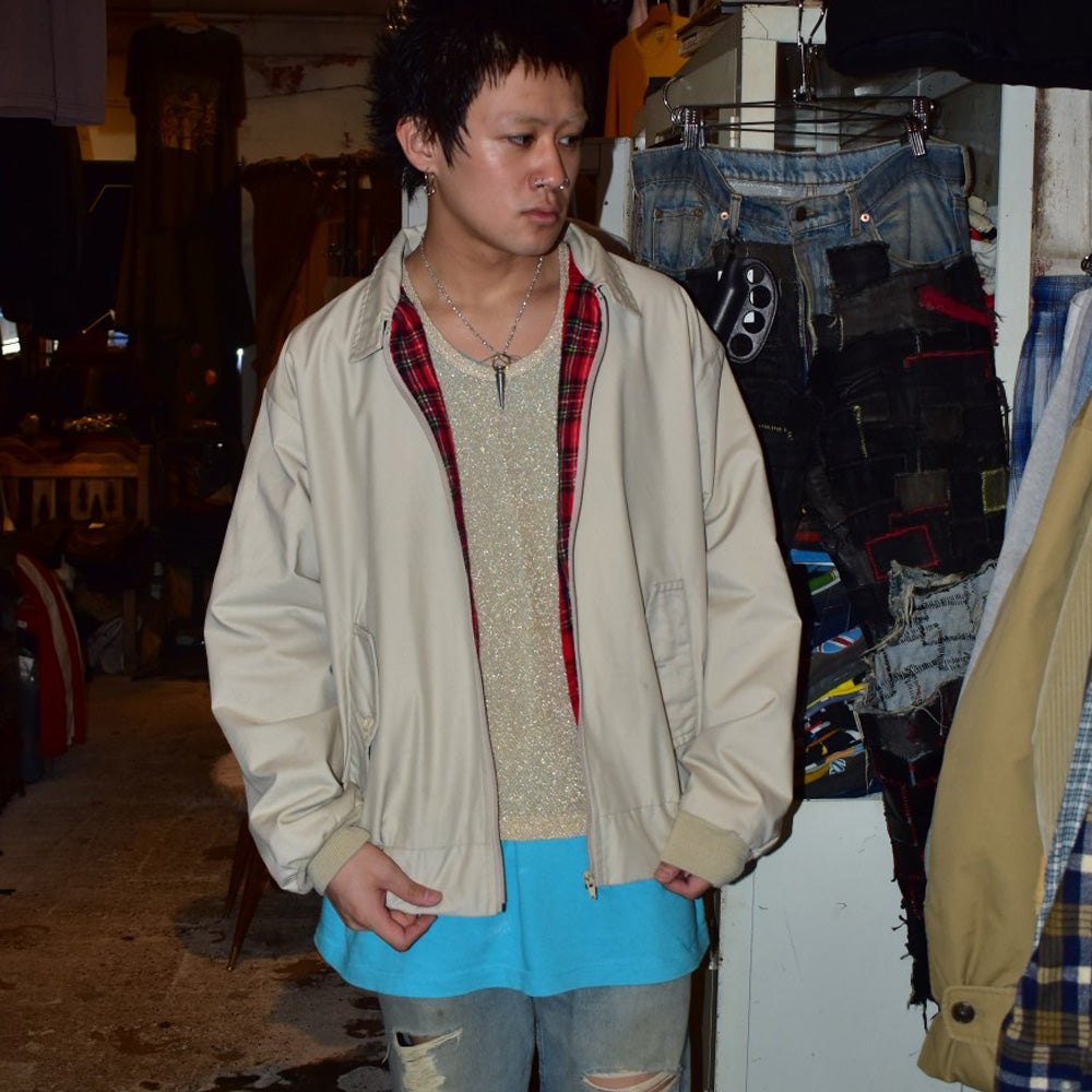90’s UK製 Harrington Jacket スイングトップ ベージュ 261016H