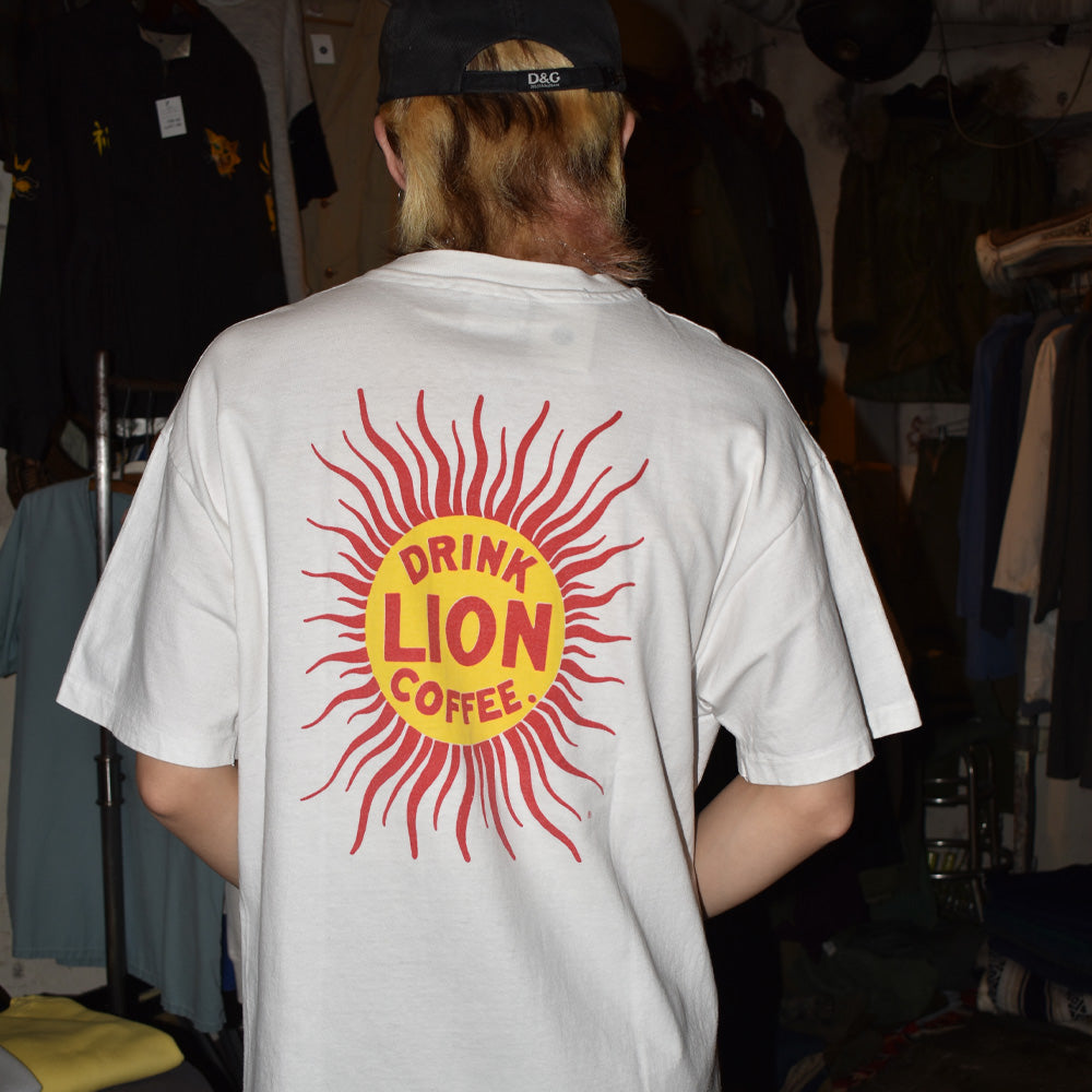 90’s LION COFFEE プリントTシャツ 260428H