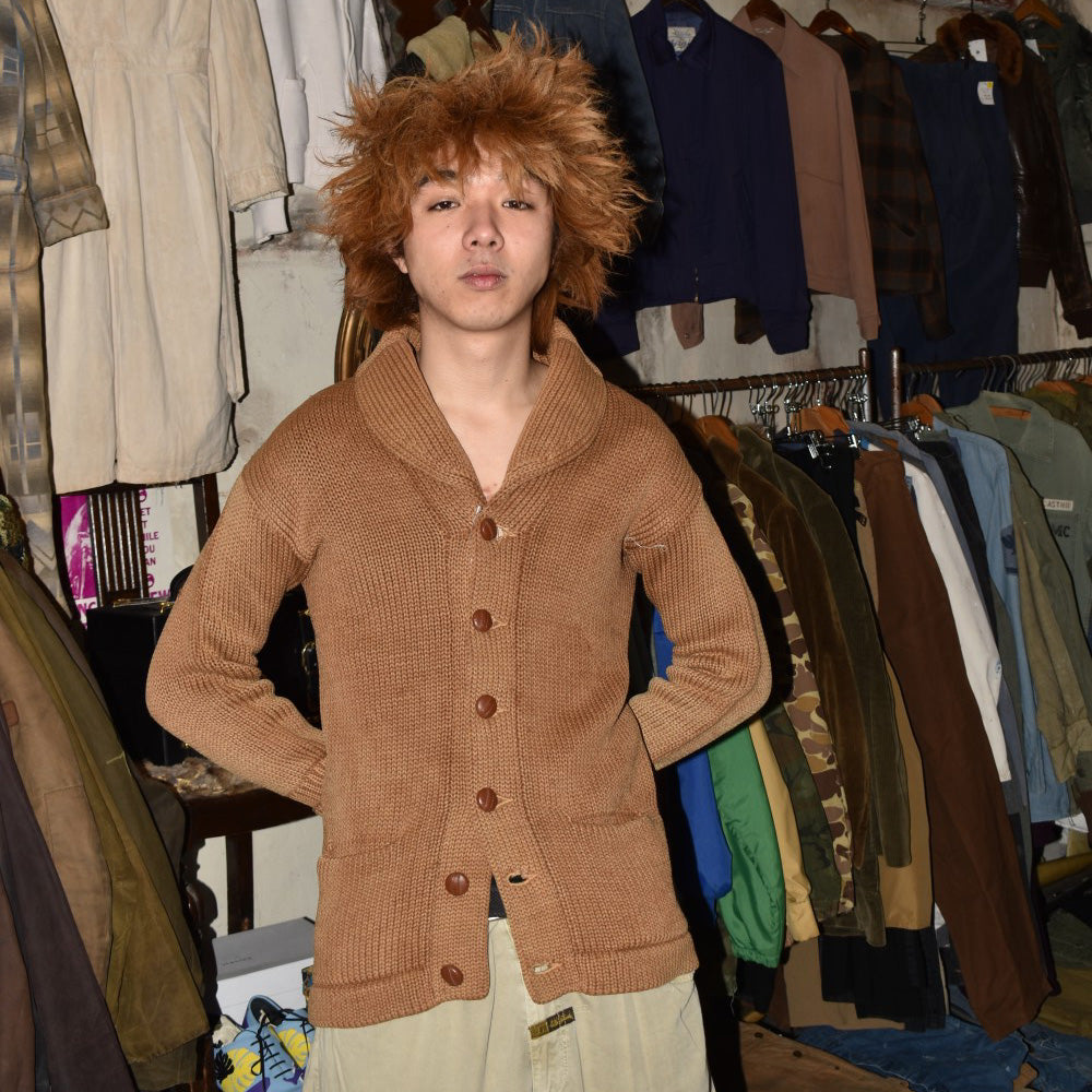 30~40's ショールカラー ニットカーディガン260113H