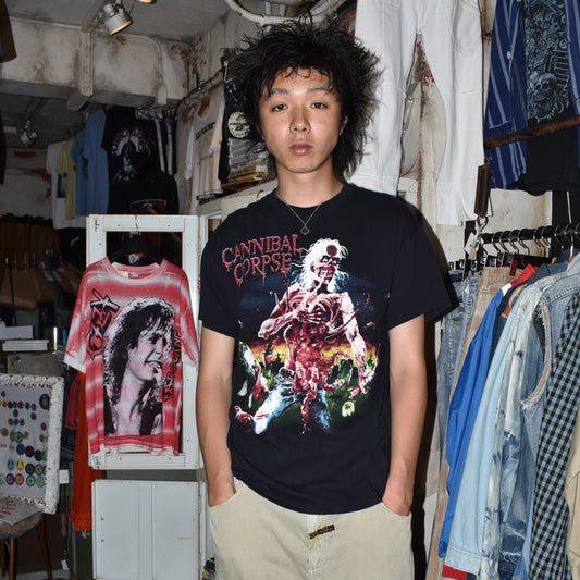 Y2K Cannibal Corpse "Eaten Back to Life" デスメタル ロックTシャツ 260804H