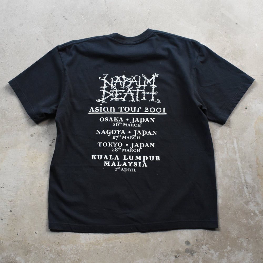Y2K デッドストック！ Napalm Death "Asian Tour 2001" Tシャツ 250912