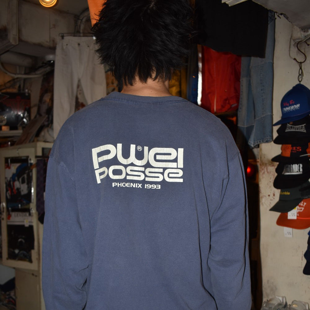 90’s PWEI "Communications Inc." ロングスリーブ ロックTシャツ 260602HYY