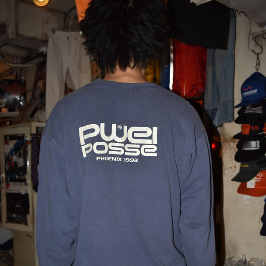 90’s PWEI "Communications Inc." ロングスリーブ ロックTシャツ 260602HYY