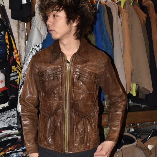 70’s KOK ハンドクラフト レザージャケット 251125H