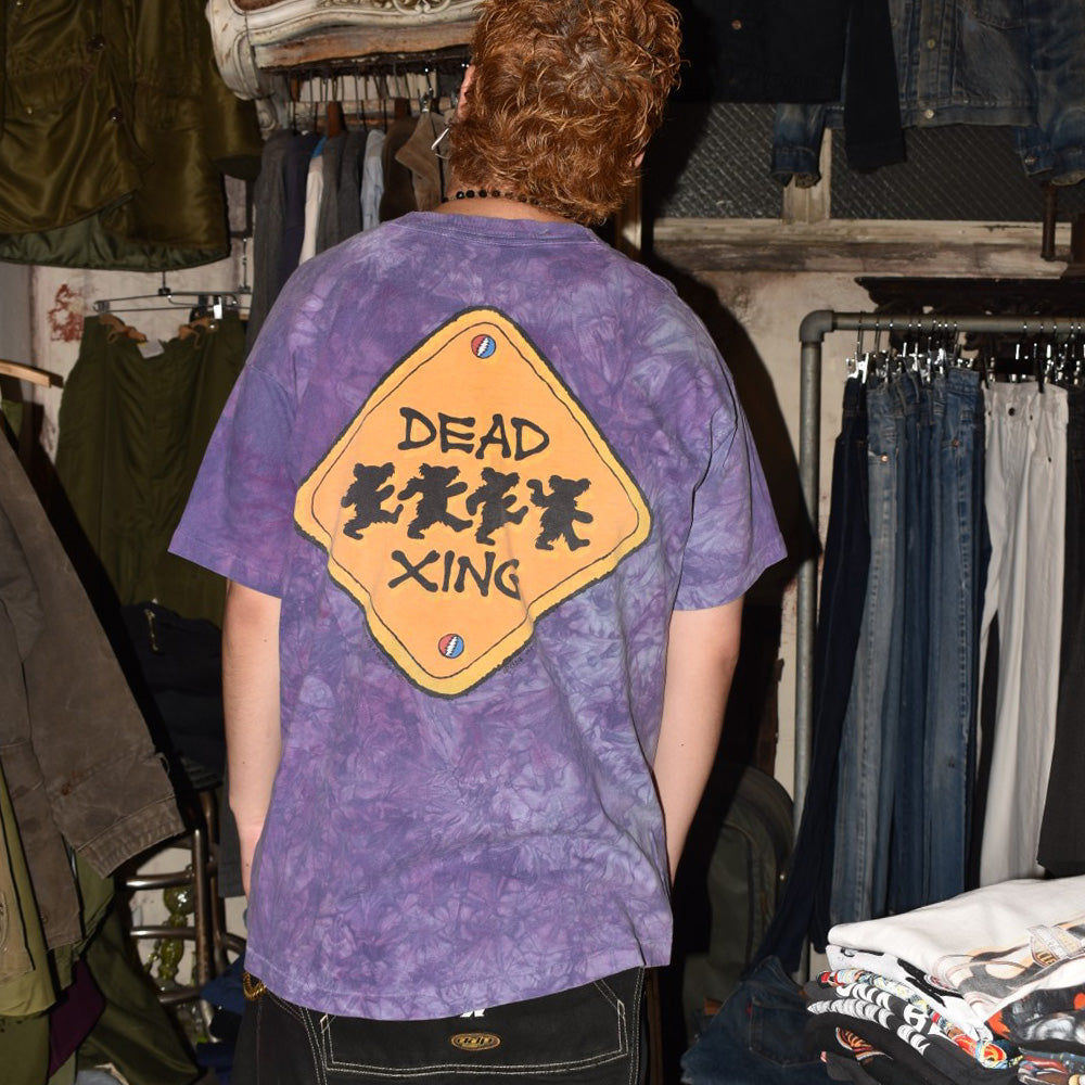 90's Liquid Blue Grateful Dead "Just Keep Truckin' On" タイダイ ロックTシャツ 260714H