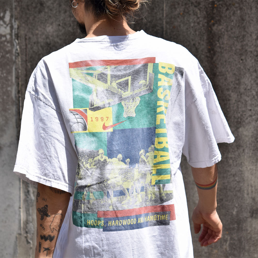 ナイキ BASKETBALL バックプリント Tシャツ 1997年 USA製 ヴィンテージ