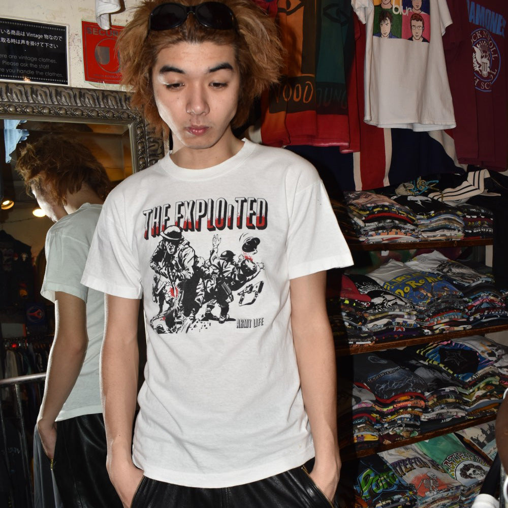 80’s THE EXPLOITED “ARMY LIFE” パンク ロック Tシャツ 251226H