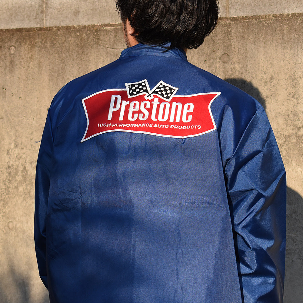 70’s デッドストック！ Prestone ワッペン付き レーシング ナイロンジャケット 250124