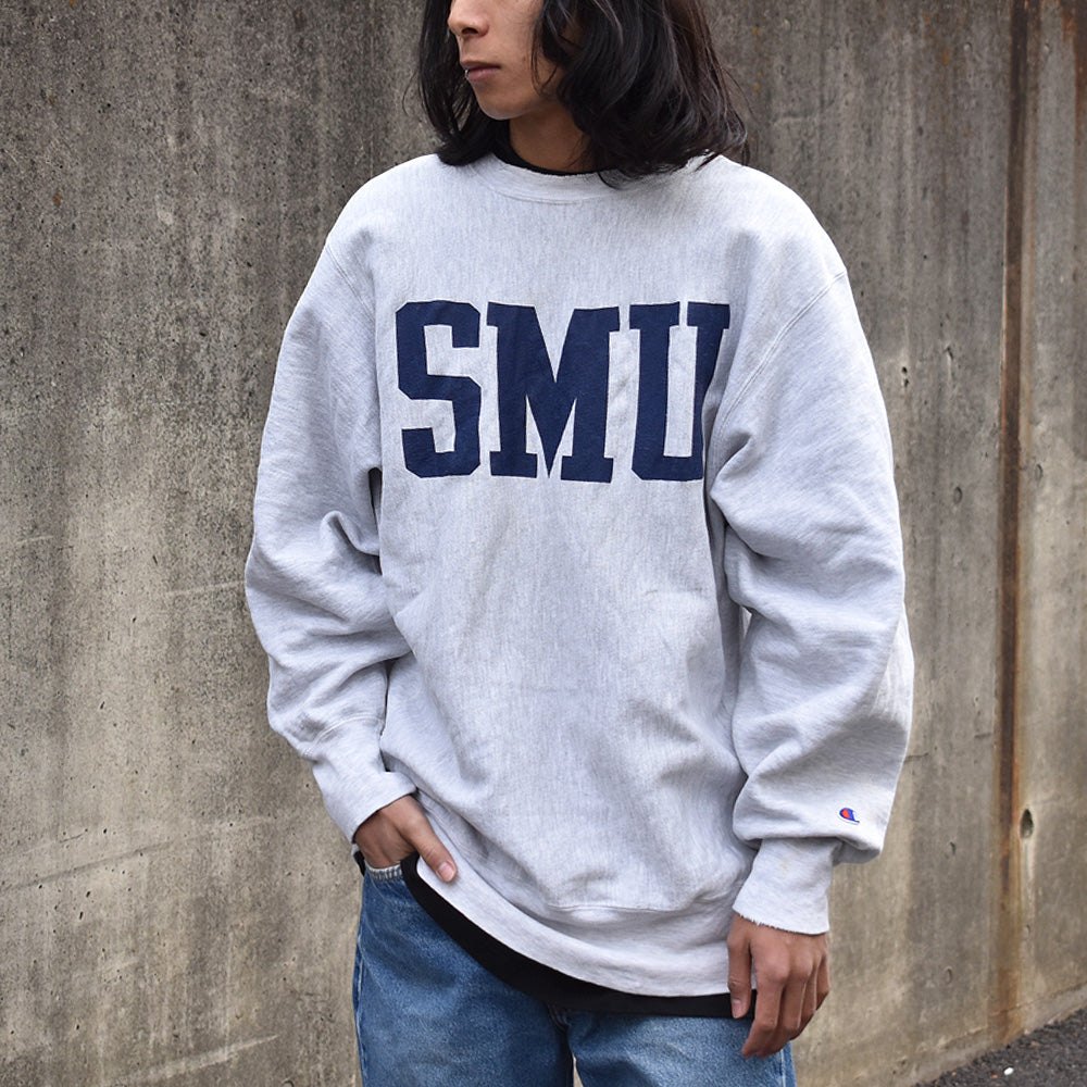 90’s Champion “SMU” RWスウェット 240303