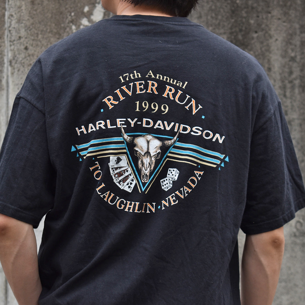 90's　Harley-Davidson/ハーレー・ダビッドソン 両面プリント Tシャツ　USA製　230714