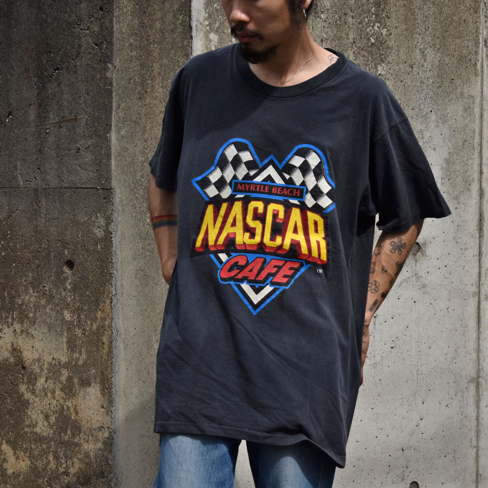 90's　NASCAR ”NASCAR CAFE MYRTLE BEACH” Tシャツ　230701