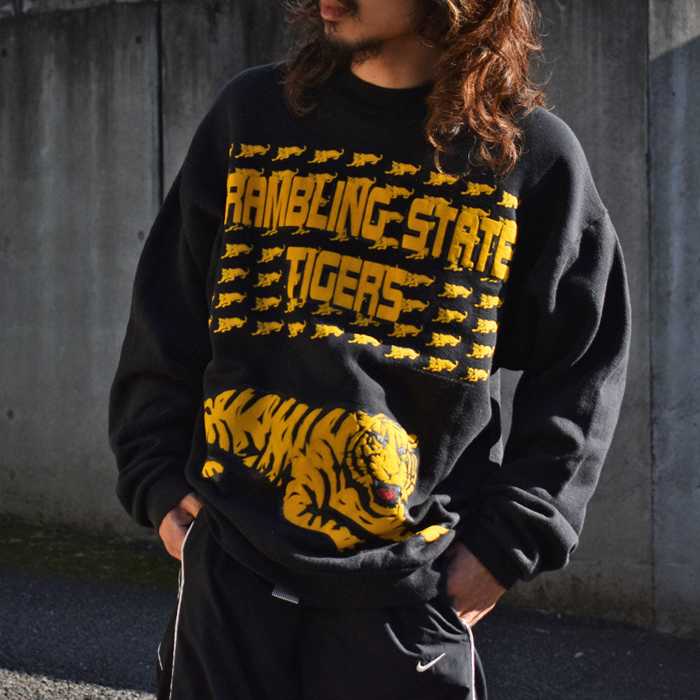 90’s FRUIT OF THE LOOM “GRAMBLING STATE TIGERS” スウェット USA製 231017H