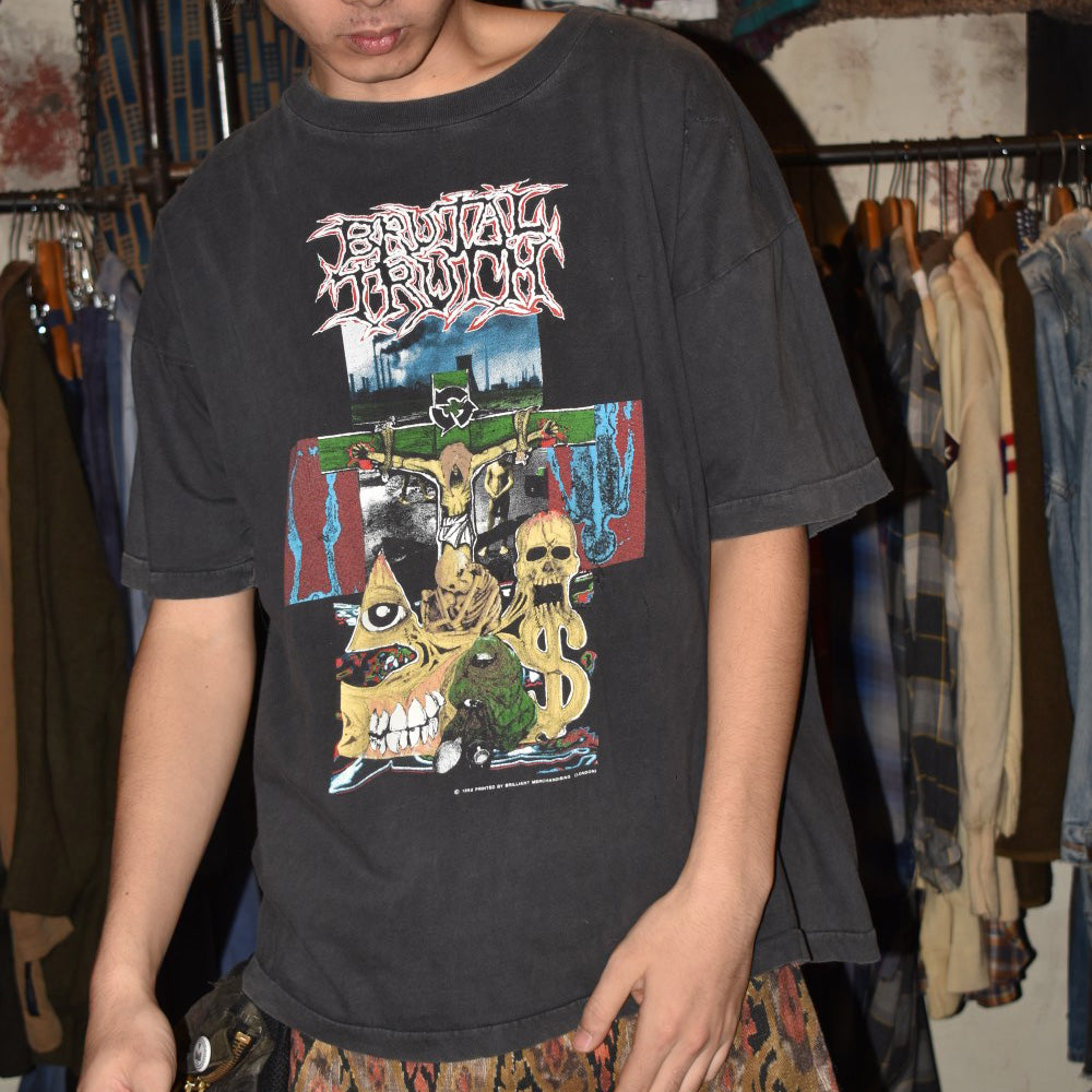 ’92 Brutal Truth “Extreme Conditions” ロックTシャツ 251118H
