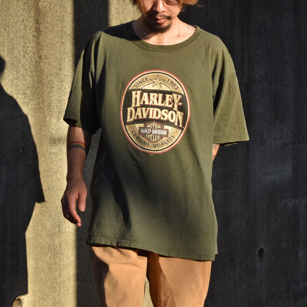 Y2K Harley-Davidson 両面プリント Tシャツ 230915