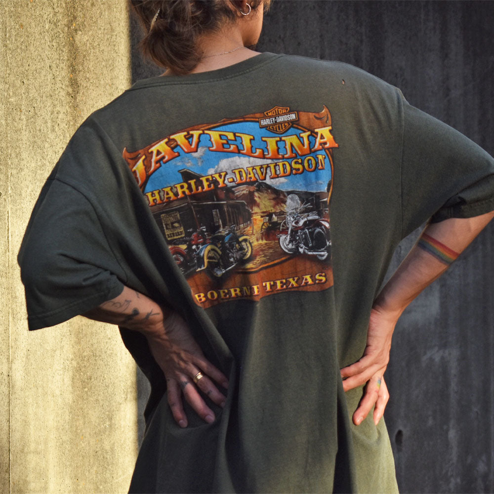 Y2K Harley-Davidson 両面プリント Tシャツ 230915