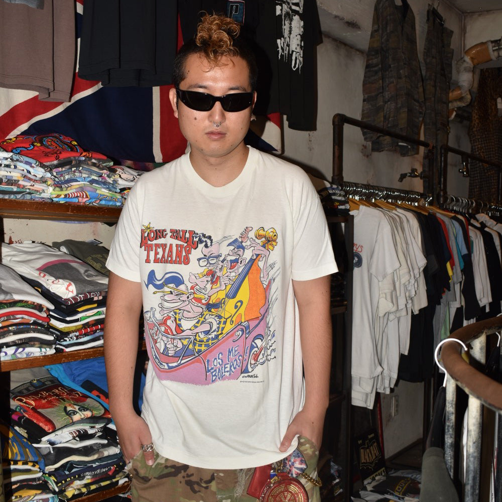80's The Long Tall Texans "LOS ME BOLEROS" サイコビリー ロックTシャツ 260908HY33