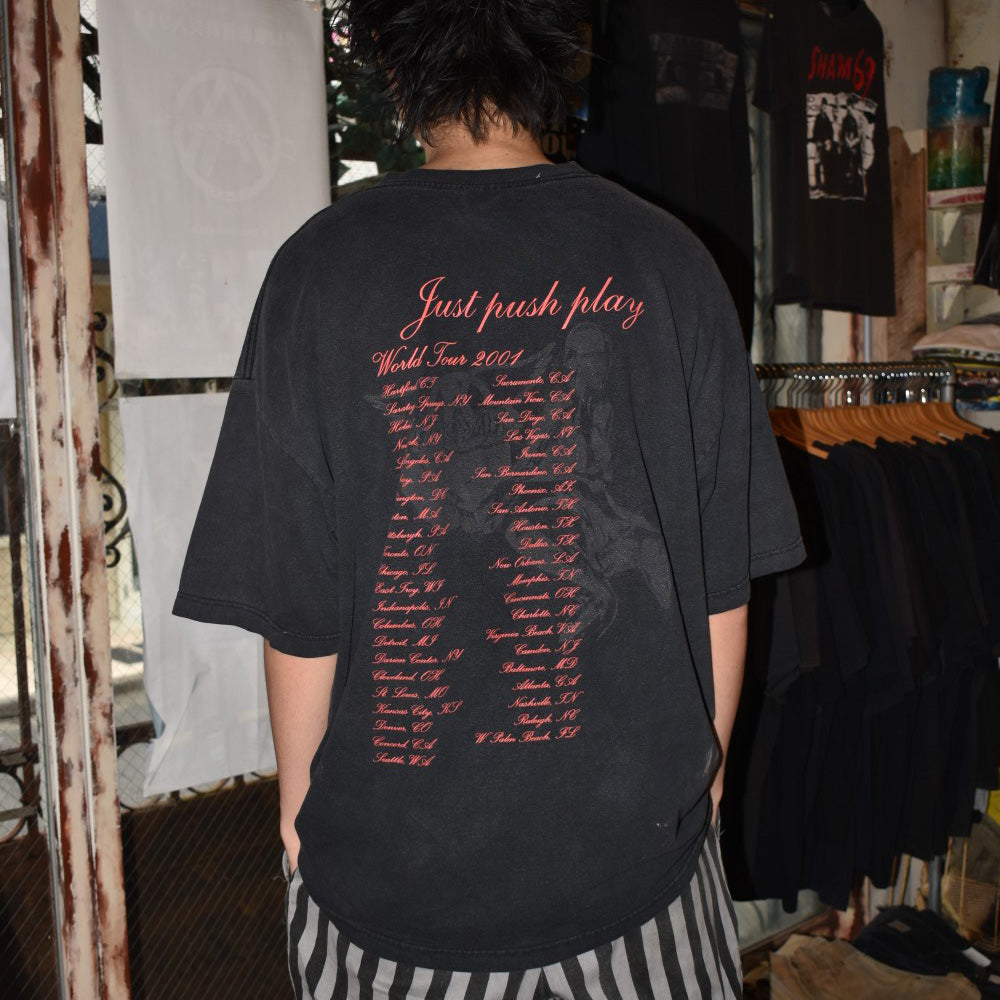 Y2K AEROSMITH "Just Push Play" 空山基 ロックTシャツ 260703H