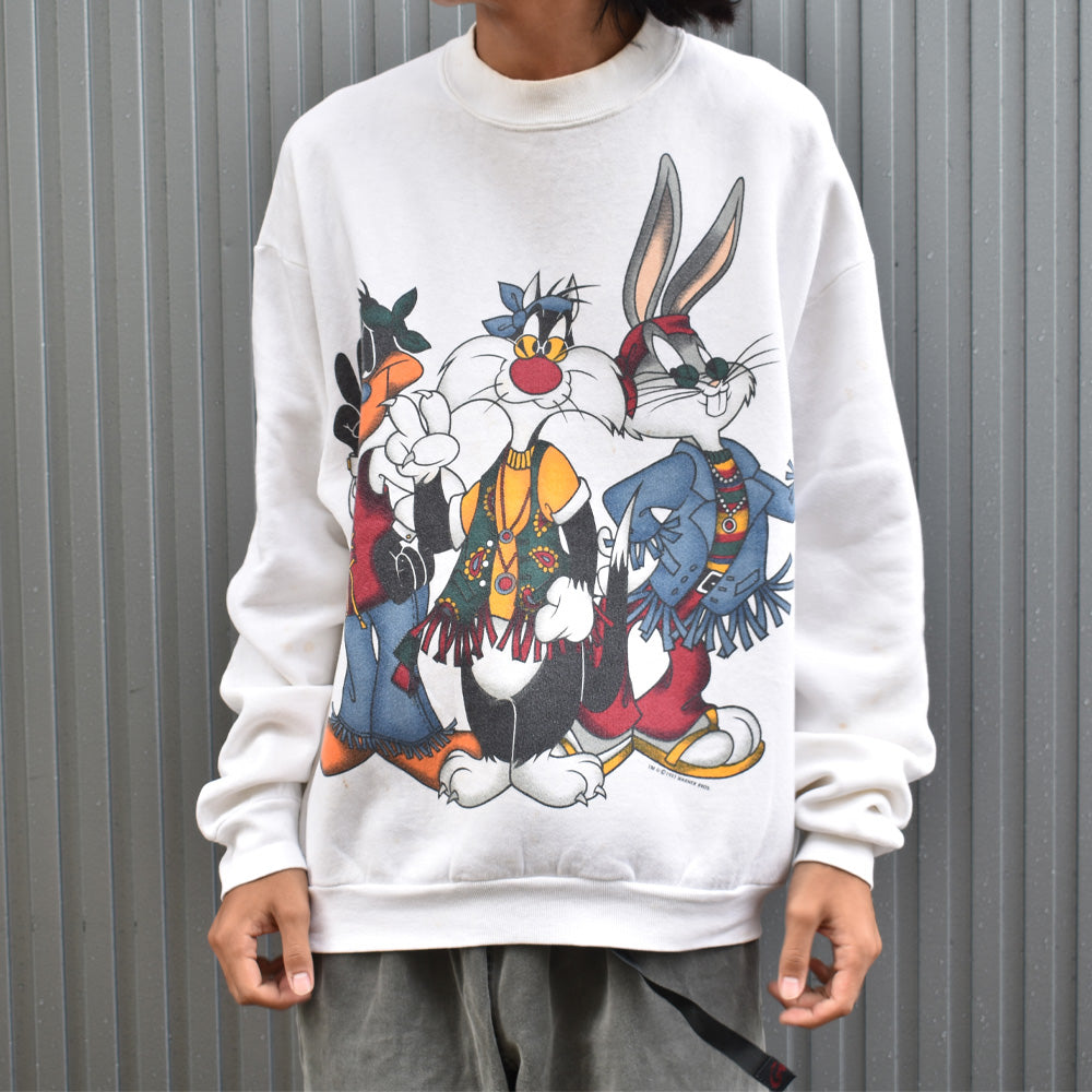 90’s Looney Tunes “Hippie style” スウェット USA製 231011