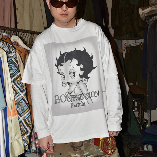 90's Betty Boop "BOOPSESSION Parfum" パロディ Tシャツ 260417H