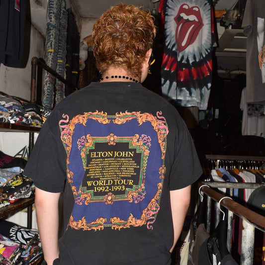 90's Elton John "THE TOUR 1992-1993" Gianni Versace ロックTシャツ 260721H