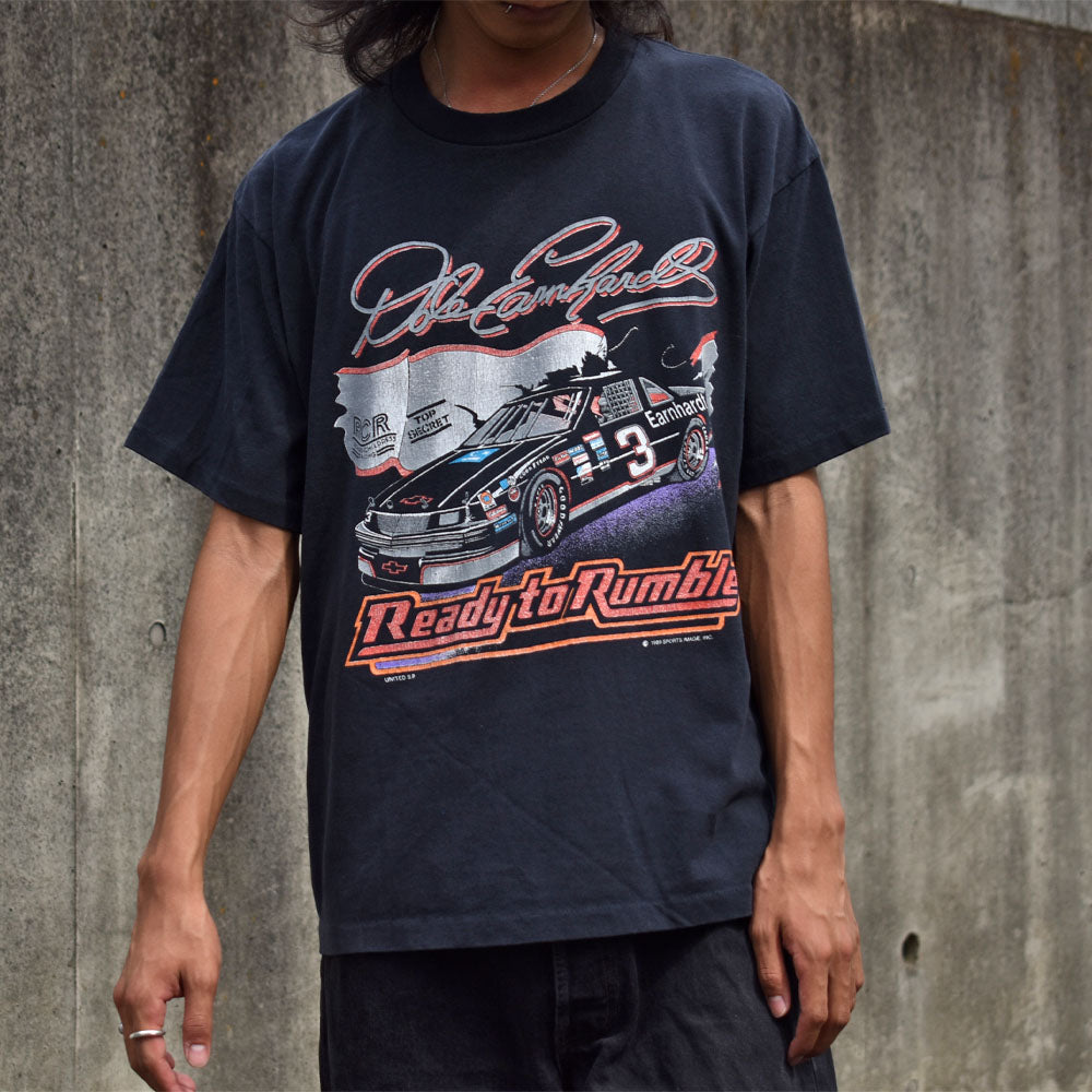 80's　“Dale Earnhardt #3 Ready to Rumble” レーシングTシャツ　USA製　230703