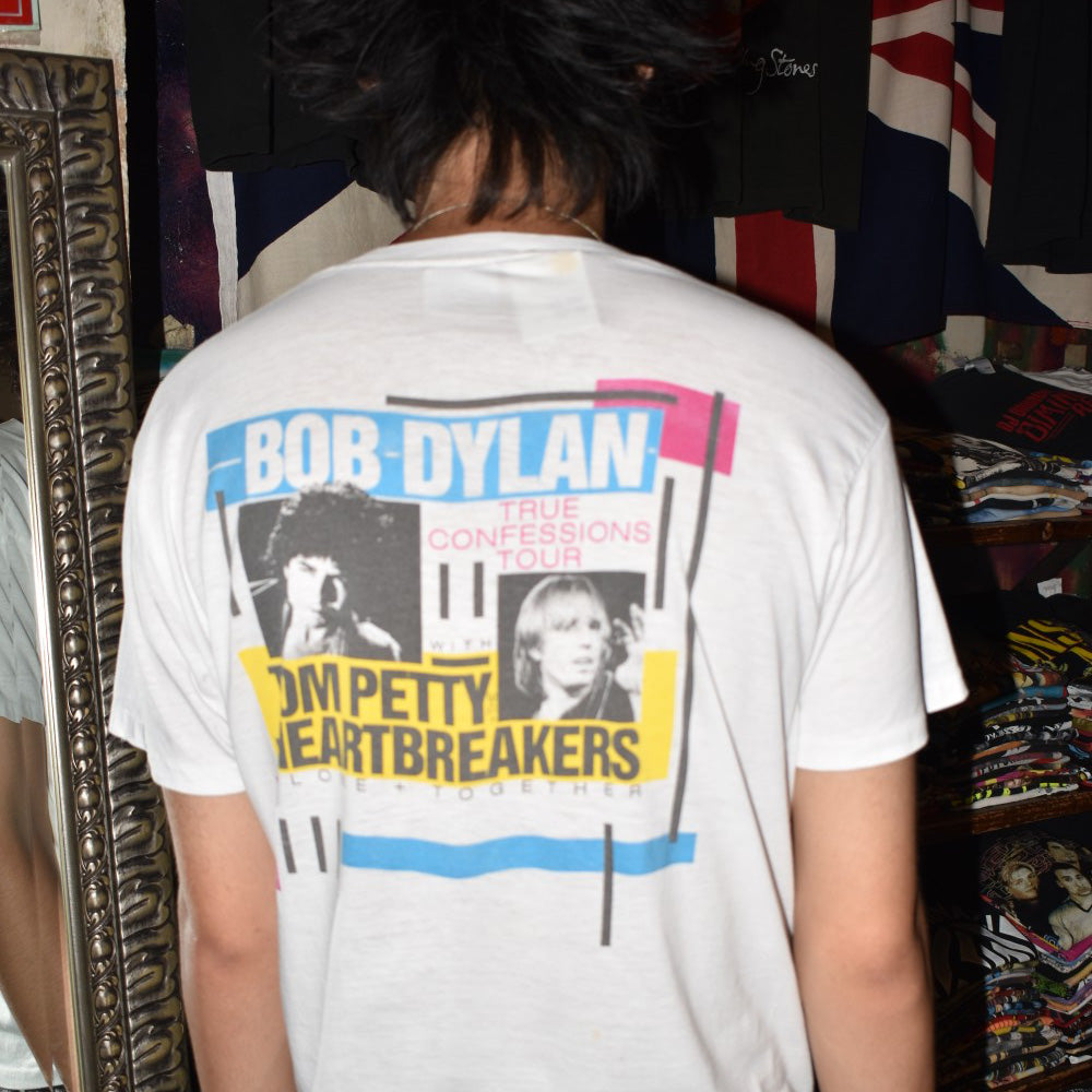 80's Bob Dylan × Tom Petty "TRUE CONFESSIONS TOUR" ロックTシャツ 260821H