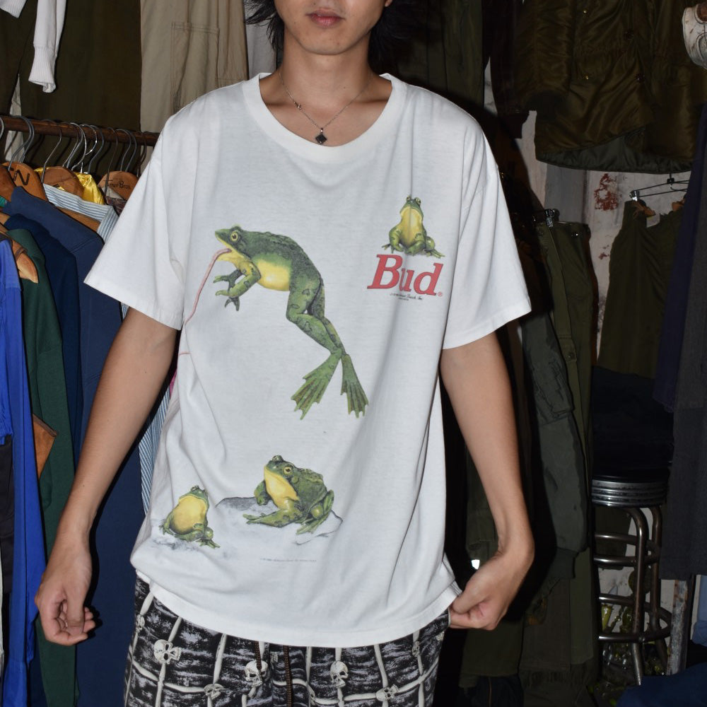 90's Budweiser "Frogs" カエル プロモTシャツ USA製 260731H