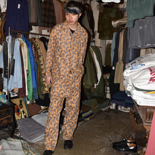 70's N.O.S. Sears ペイズリー柄 パジャマセットアップ 260217H