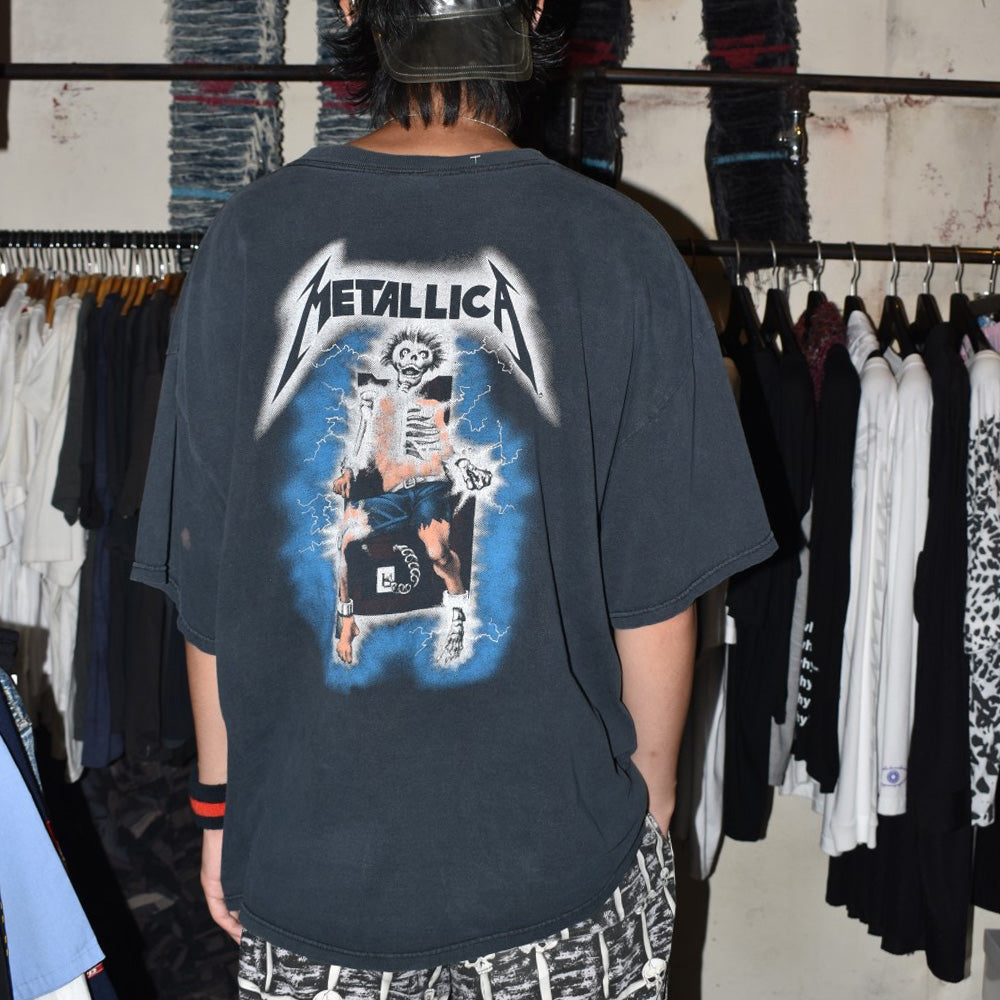 Y2K Metallica "Ride the Lightning" スラッシュメタル ロックTシャツ 260728H