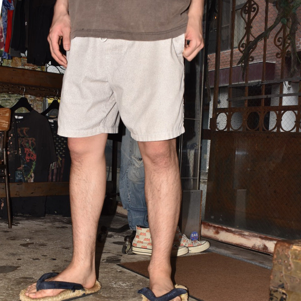 90's Stussy 黒タグ 総柄 イージーショーツ 260710H