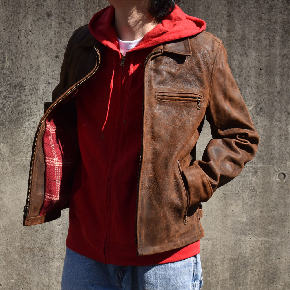 SCHOTT NYC STORM HEAVYWEIGHT OILED NUBUCK JACKET