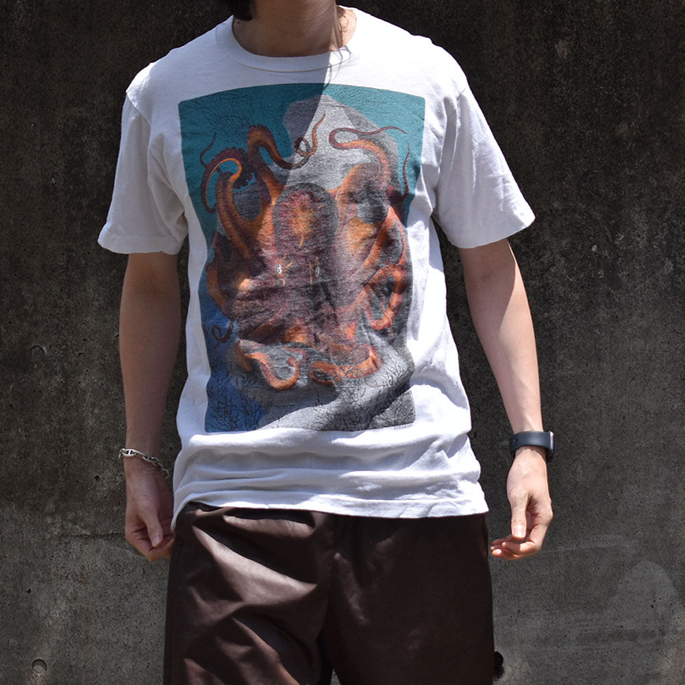 90’s Fruit of the Loom “ENDANGERED SPECIES” タコ Tシャツ USA製 240505