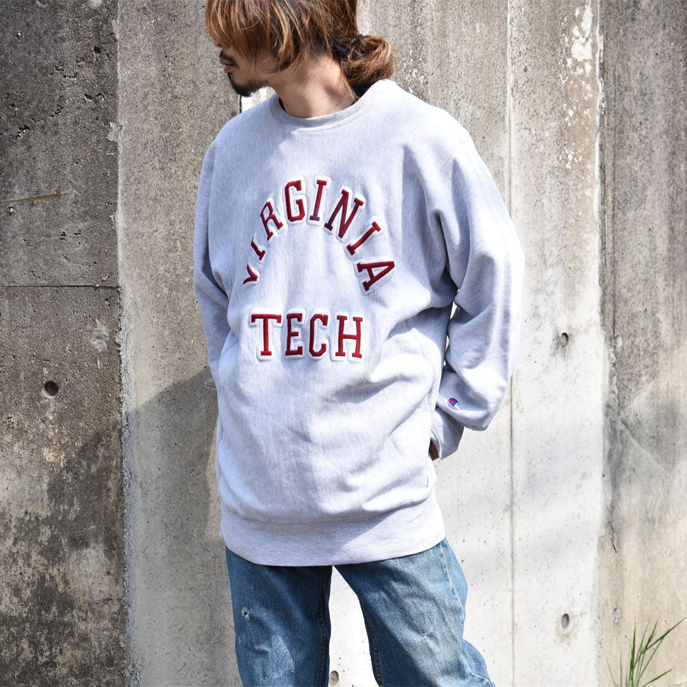 90's　Champion/チャンピオン XXLサイズ！ “VIRGINIA TECH” RWスウェット　USA製　230522