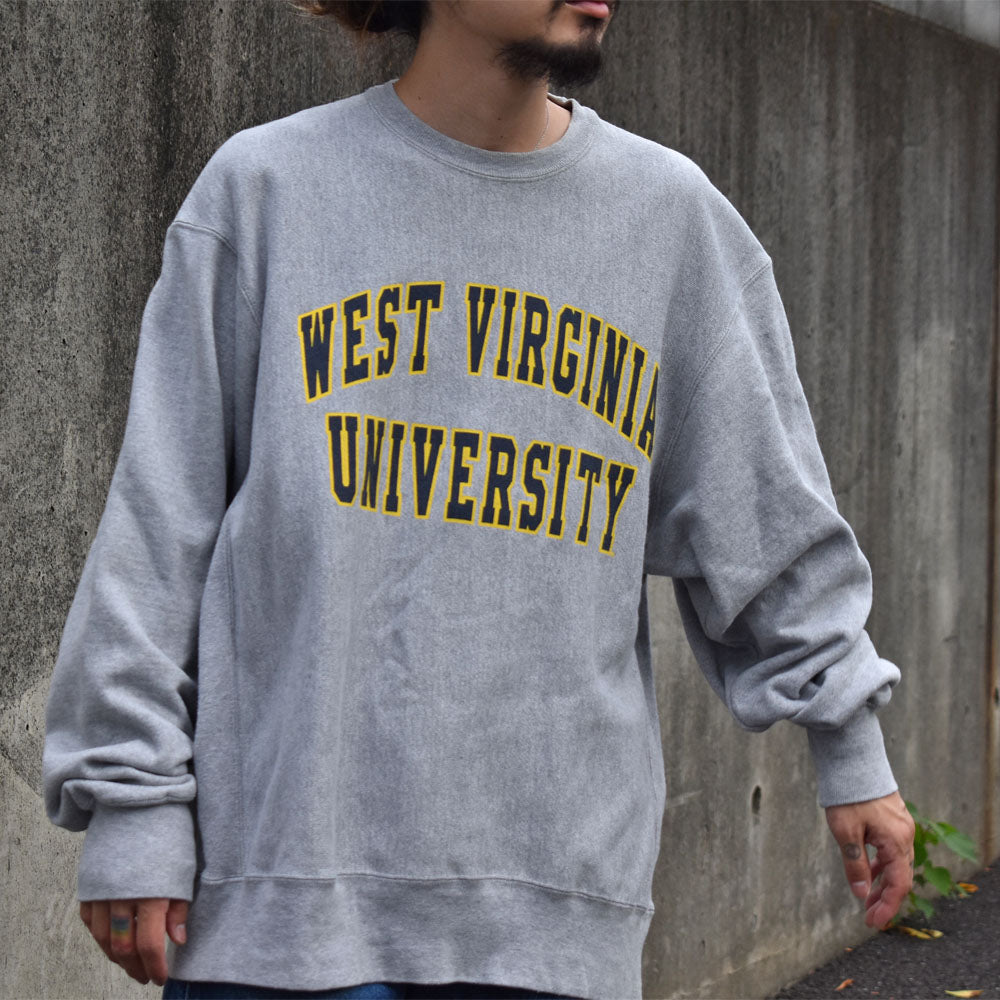 Y2K Champion “ WEST VIRGINIA UNIVERSITY” RWスウェット 230923