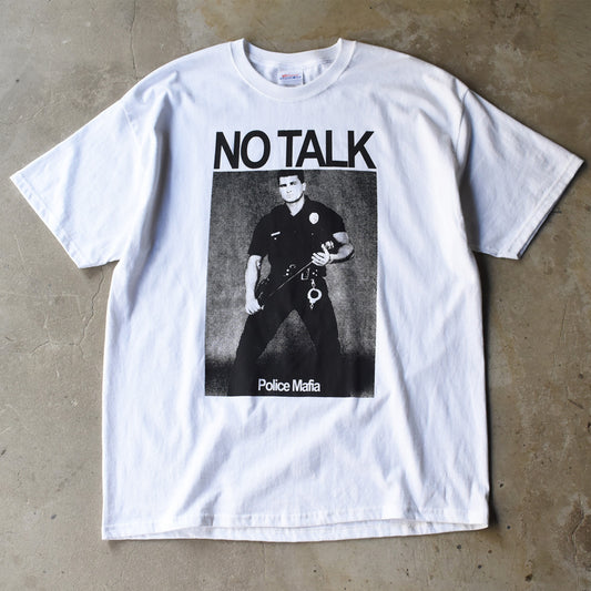 デッドストック！  “NO TALK / Police Mafia” メッセージ Tシャツ 250905