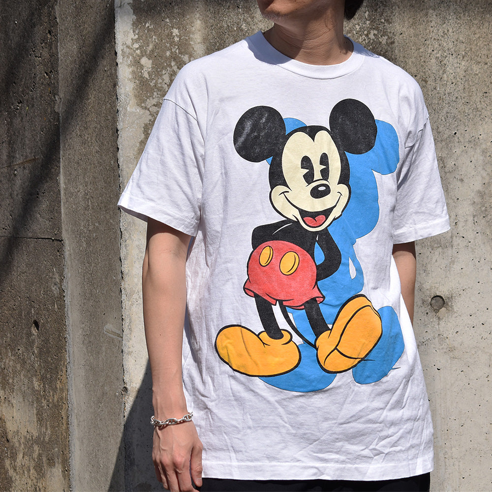 90's Disney/ディズニー “Mickey” 大判プリント Tシャツ 230515