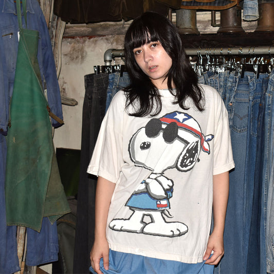90’s PEANUTS “SNOOPY/JOE COOL” キャラクター Tシャツ 250923H