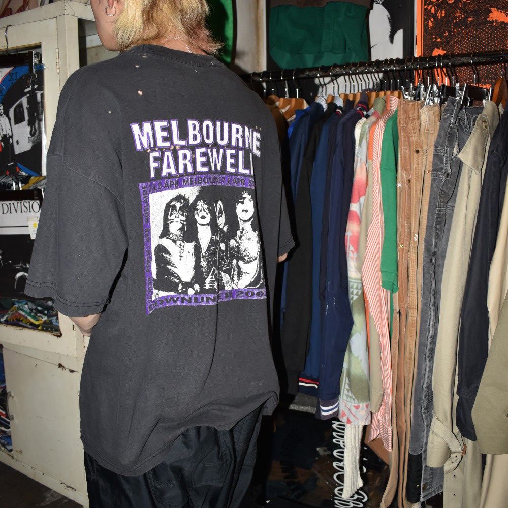 Y2K KISS “THE FAREWELL TOUR 1973–2001” BORO ロックTシャツ 260424H