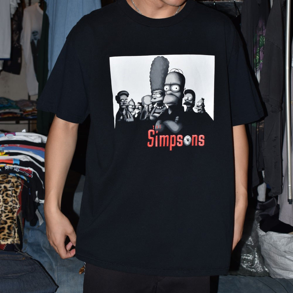 Y2K N.O.S. THE SIMPSONS "SIMPRANOS" ソプラノズ パロディTシャツ 260728H