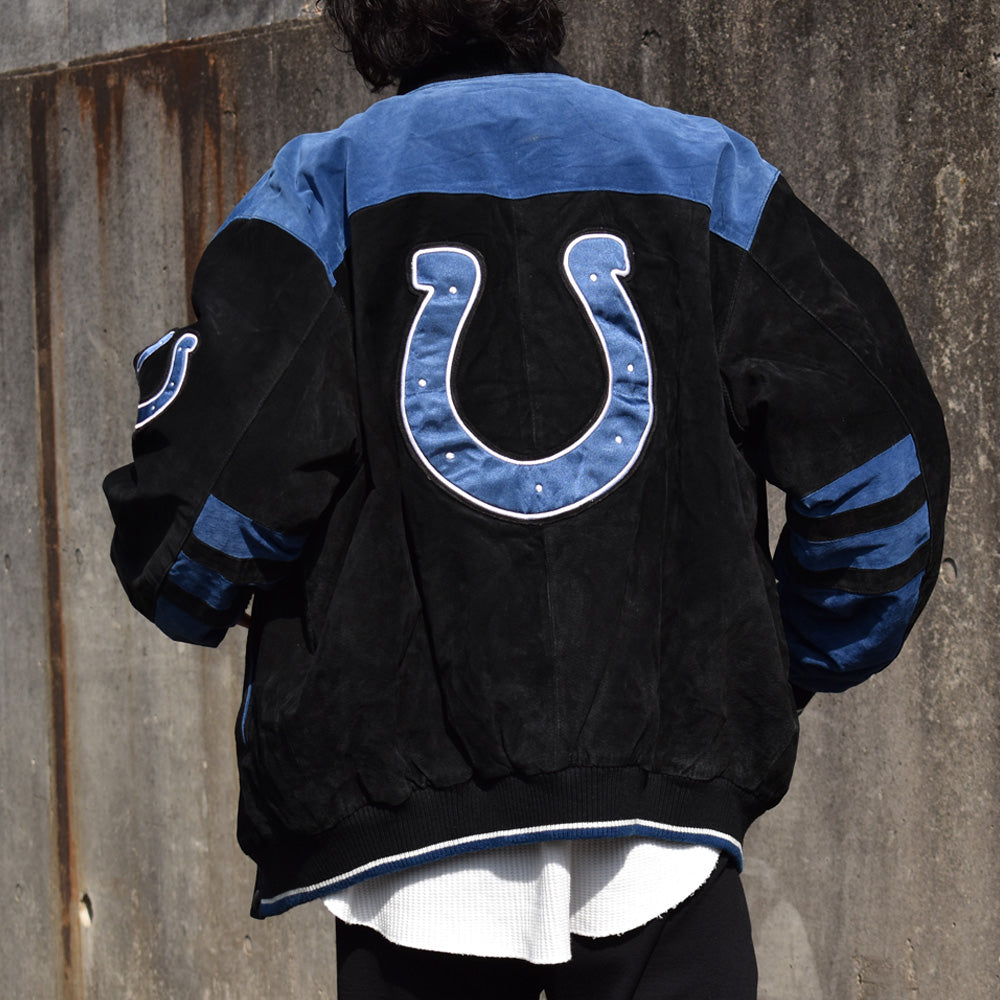 G-Ⅲ “NFL Indianapolis Colts” スエードレザー ジャケット 240215